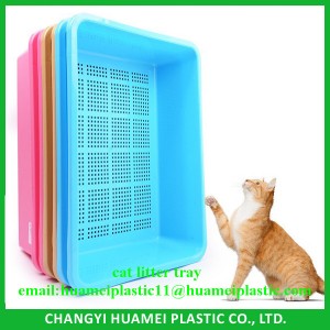 China Factory Wholesale Excellent Quality Cat Litter Box/Cat Litter Tray with Scoop